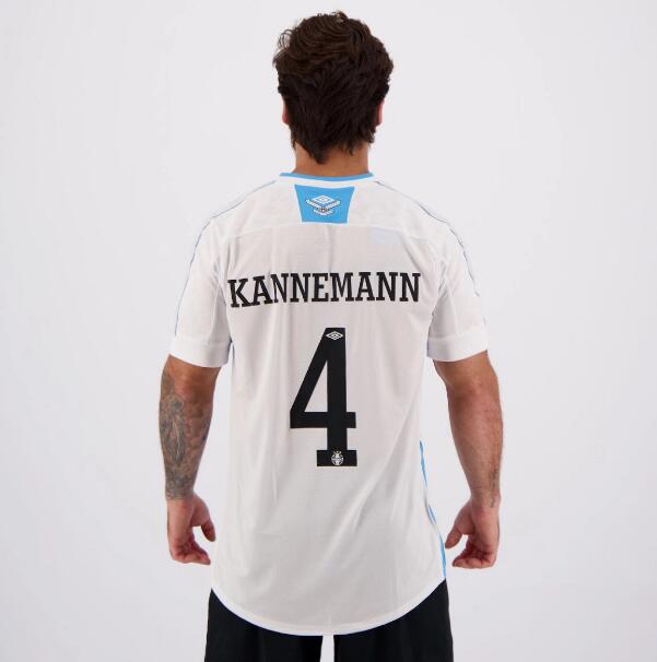 Gremio Away Kit Soccer Jersey Kannemann #4 2020/21