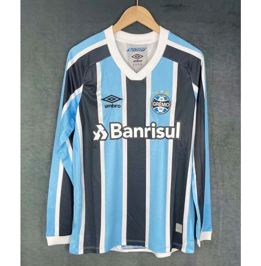 2021/22 Gremio Long Sleeve Home Kit Soccer Jersey