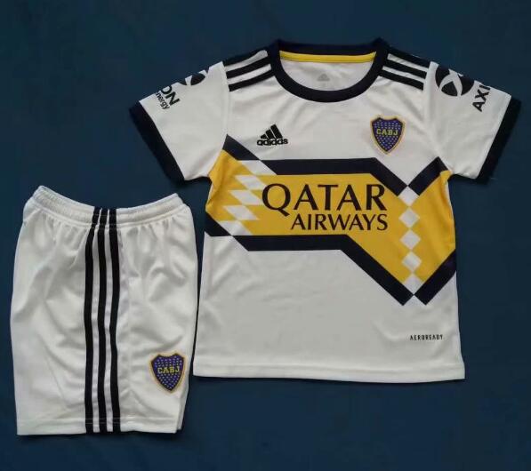 Kids Boca Juniors Away Soccer Kit (Shirt+Shorts) 2020/21