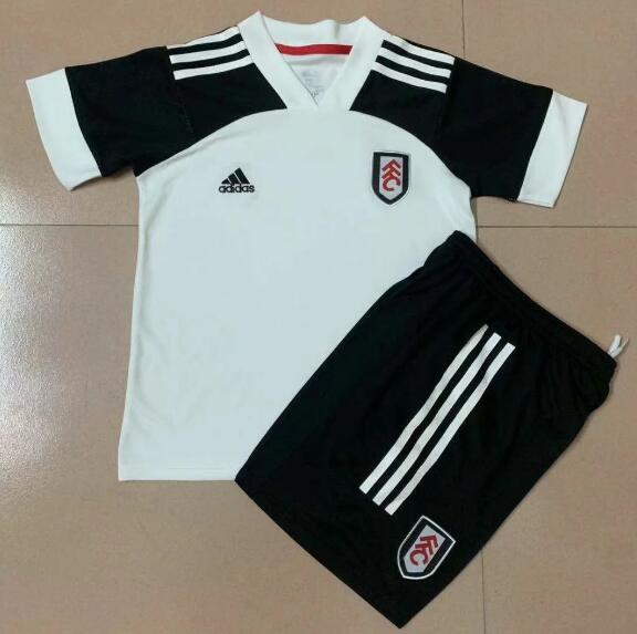 Fulham FC Kids Home Soccer Kits Shirt With Shorts 2020/21