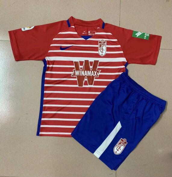 Kids Granada Home Soccer Kits Shirt With Shorts 2020/21