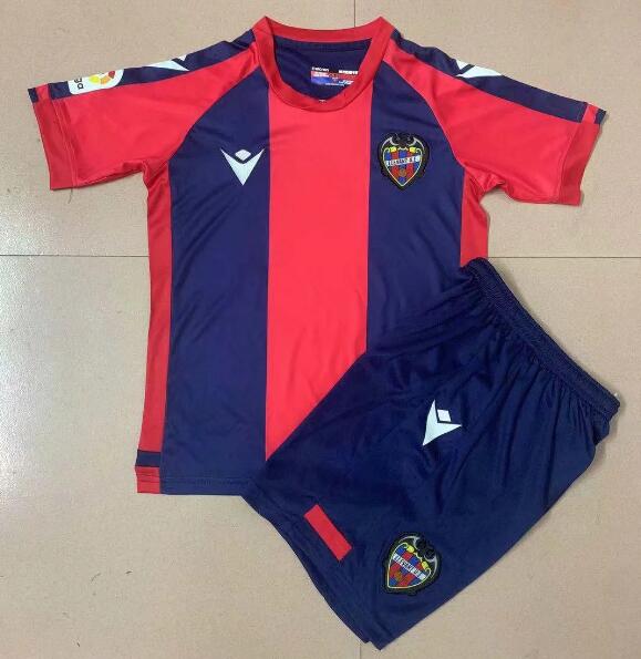 Kids Levante UD Home Soccer Kits Shirt With Shorts 2020/21