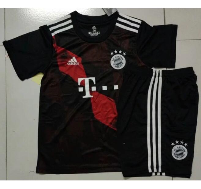 Kids Bayern Munich Third Away Soccer Kits Shirt With Shorts 2020/21