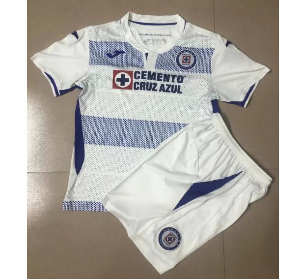 Kids Cruz Azul Away Soccer Kits Shirt With Shorts 2020/21