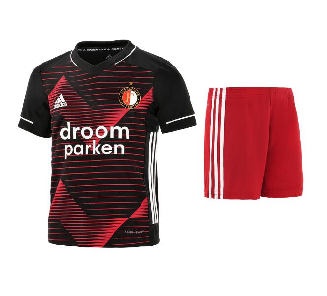 Feyenoord Kids Away Soccer Kits Shirt With Shorts 2020/21