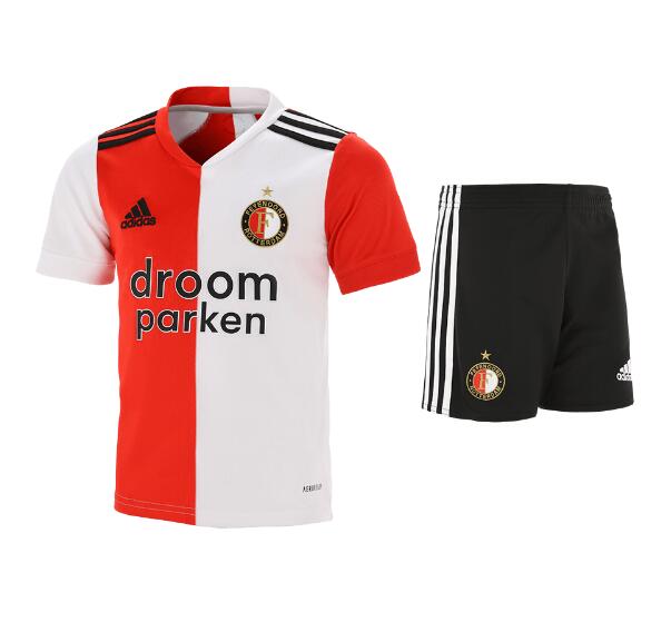 Feyenoord Kids Home Soccer Kits Shirt With Shorts 2020/21