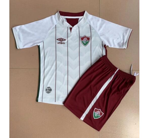 Fluminense Kids Away Soccer Kits Shirt With Shorts 2020/21