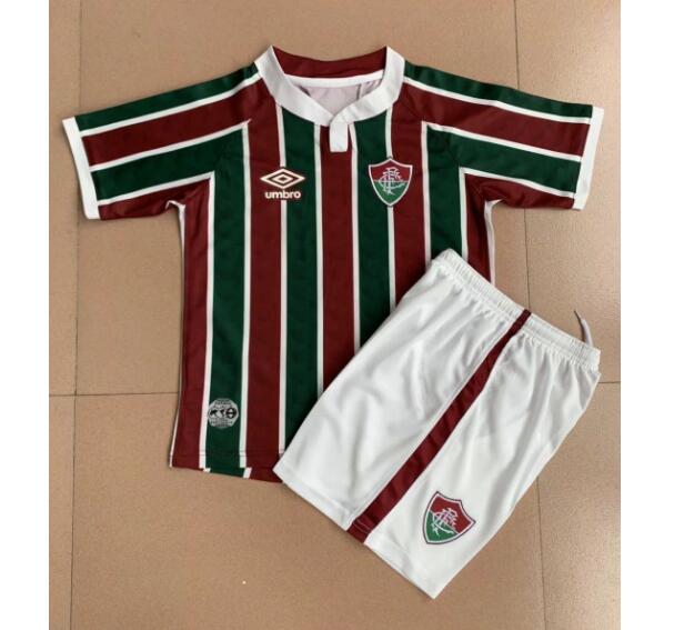 Fluminense Kids Home Soccer Kits Shirt With Shorts 2020/21