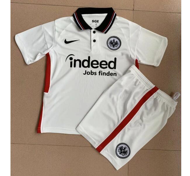 Eintracht Frankfurt Kids Away Soccer Kits Shirt With Shorts 2020/21