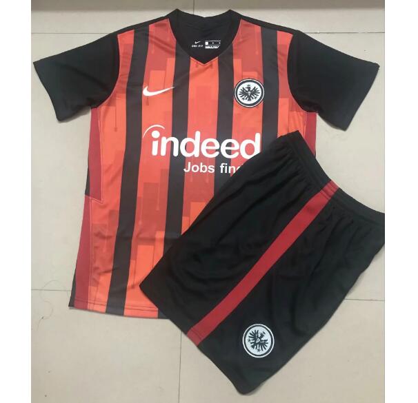 Eintracht Frankfurt Kids Home Soccer Kits Shirt With Shorts 2020/21