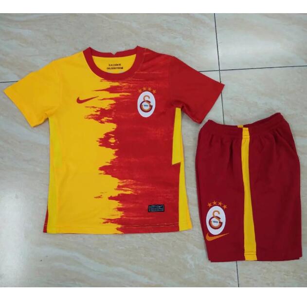 Kids Galatasaray Home Soccer Kits Shirt With Shorts 2020/21