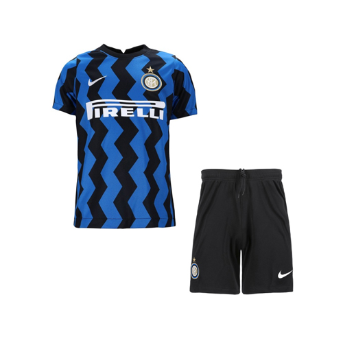 Kids Inter Milan Home Soccer Shirt With Shorts 2020/21