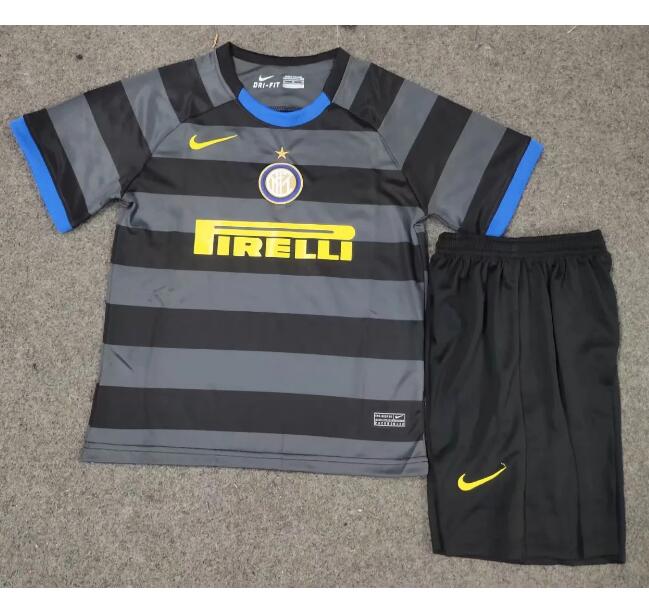 Kids Inter Milan Third Away Soccer Kits Shirt With Shorts 2020/21