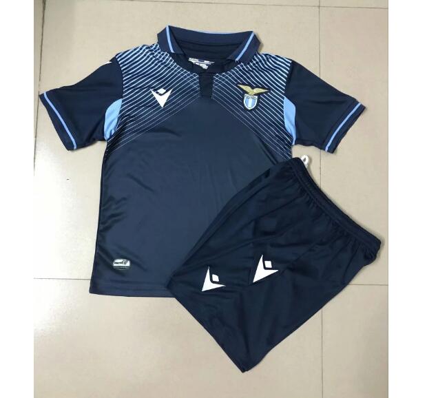 Kids Lazio Away Soccer Kits Shirt With Shorts 2020/21