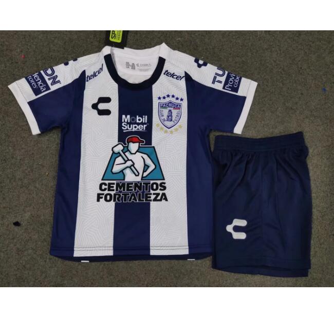 Kids Pachuca Home Soccer Kits Shirt With Shorts 2020/21