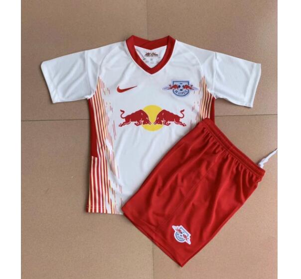 Kids RB Leipzig Home Soccer Kits Shirt With Shorts 2020/21