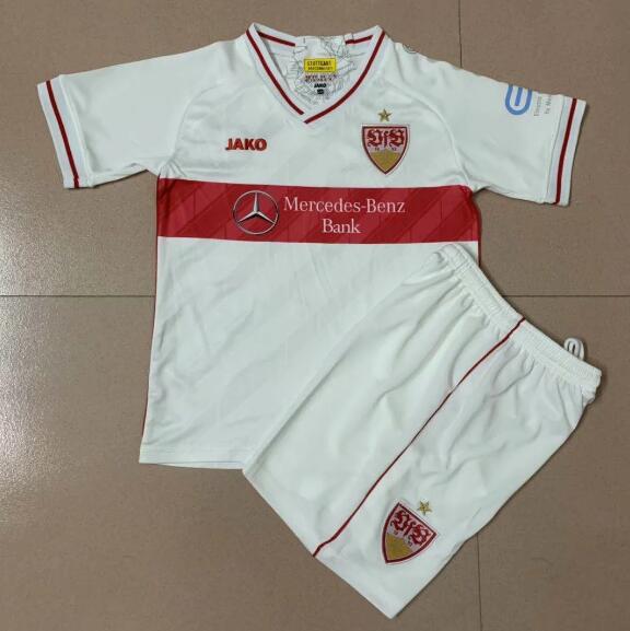 Stuttgart Kids Home Soccer Kits Shirt With Shorts 2020/21