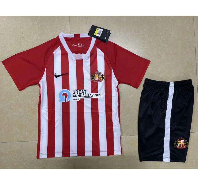 Kids Sunderland AFC Home Soccer Kits Shirt With Shorts 2020/21