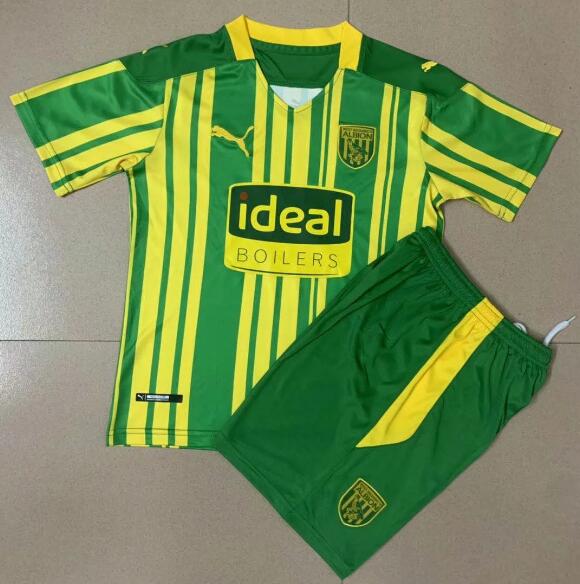 Kids West Bromwich Albion Away Soccer Kits Shirt With Shorts 2020/21