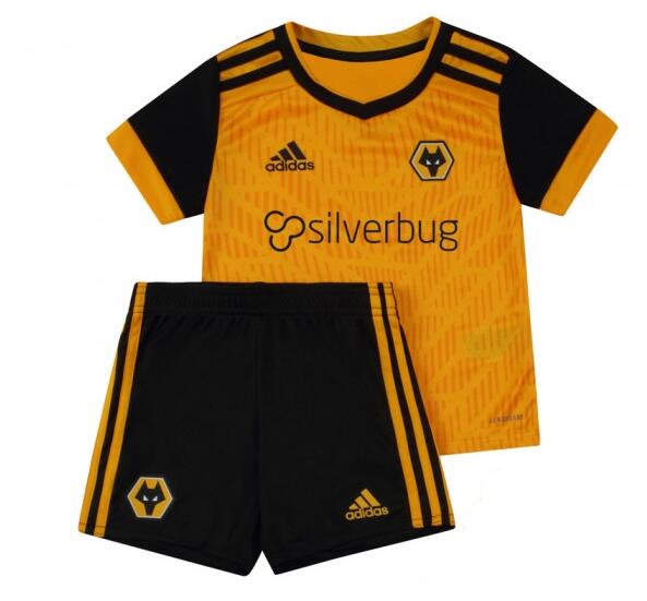 Wolverhampton Wanderers Kids Home Soccer Kits Shirt With Shorts 2020/21