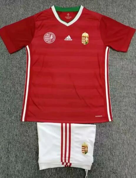 Kids Hungary 2020 EURO Home Soccer Kit (Jersey + Shorts)