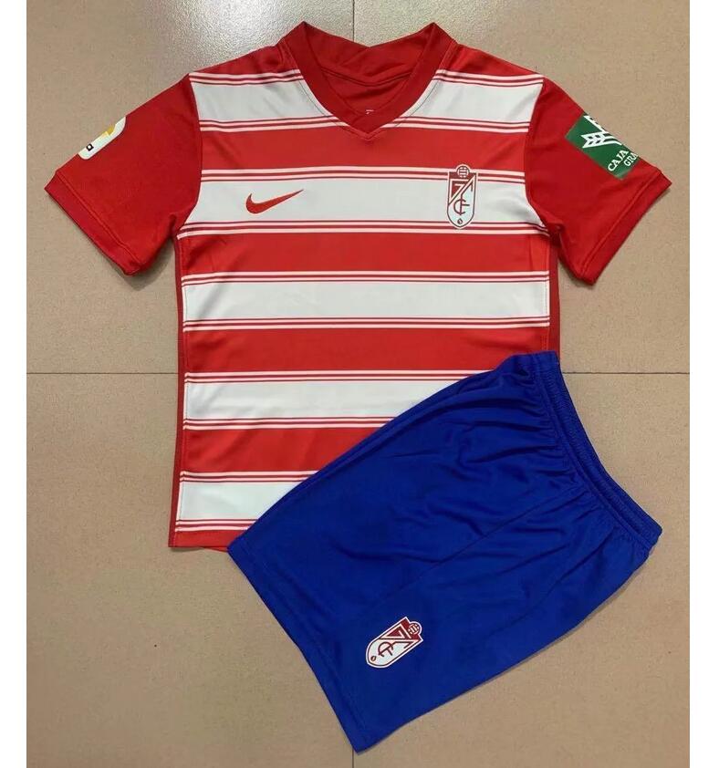 Kids Granada 2021/22 Home Soccer Kits Shirt With Shorts