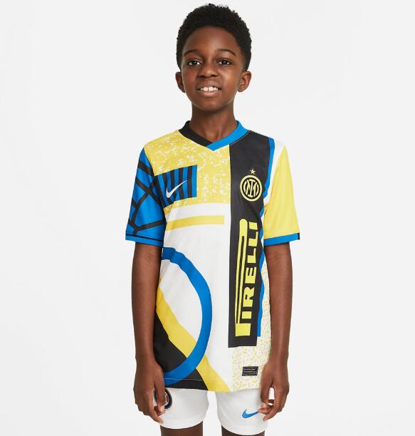 Kids Inter Milan Fourth Away Special Soccer Kits Shirt With Shorts 2020/21