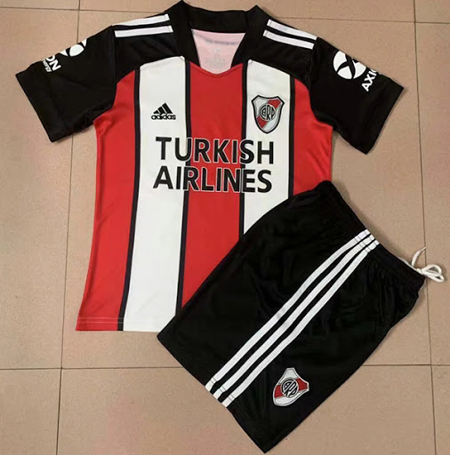 Kids 2021/22 River Plate Third Away Soccer Kits Shirt with Shorts