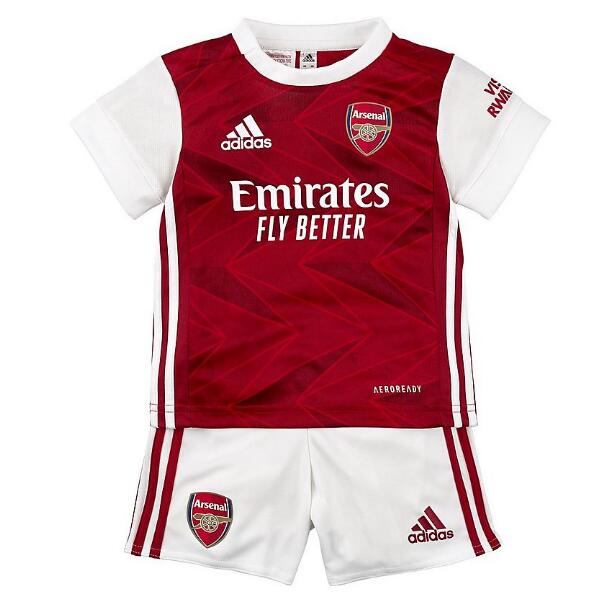 Kids Arsenal Home Soccer Shirt With Shorts 2020/21