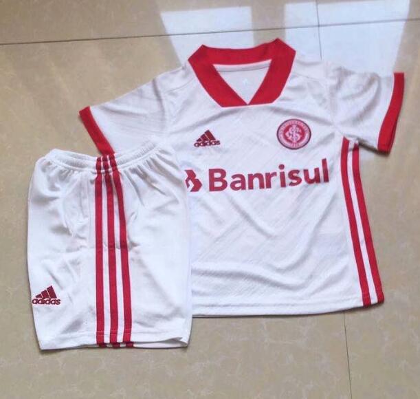 Kids SC Internacional Away Soccer Kits Shirt With Shorts 2020/21