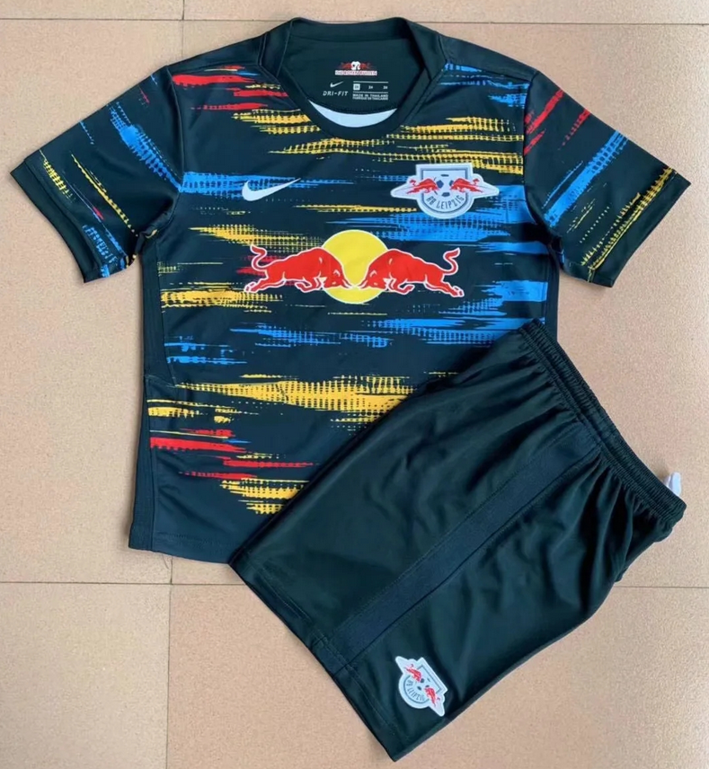 Kids RB Leipzig 2021/22 Away Soccer Kits Shirt With Shorts