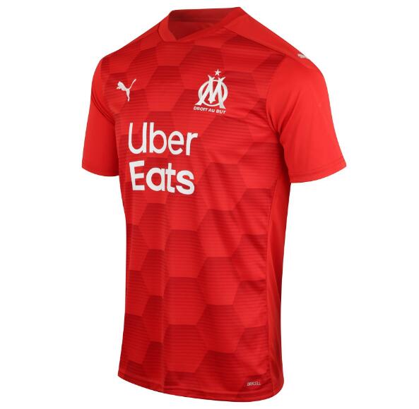 Olympique Marseille Goalkeeper Red Soccer Jersey Shirt 2020/21