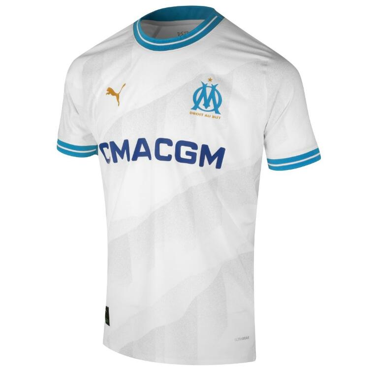 Olympique Marseille Home Kit Soccer Jersey 2023/24 Player Edition