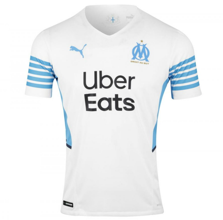 2021/22 Olympique Marseille Home Kit Soccer Jersey Player Version