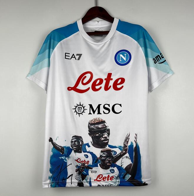 Napoli Face Game Osimhen Kit Soccer Jersey 2022/23