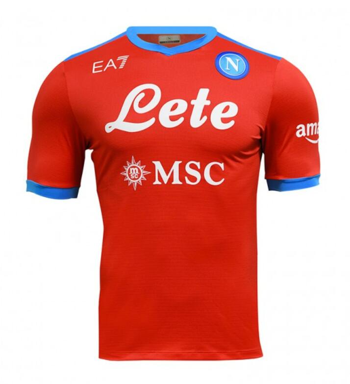 2021/22 Napoli Fourth Away Kit Soccer Jersey