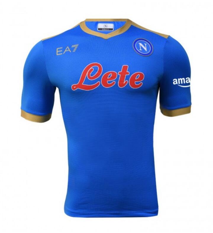 2021/22 Napoli UCL Blue Soccer Jersey Shirt