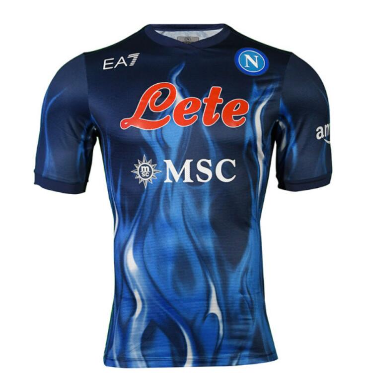 Napoli Blue Football Kit Third Soccer Jersey Player Version 2022/23