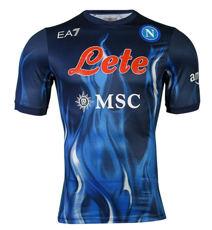 Napoli Blue Football Kit Third Soccer Jersey 2022/23