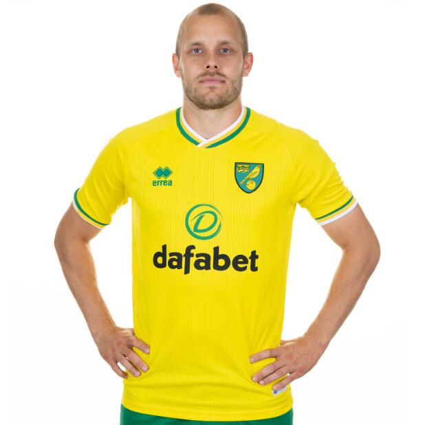 Norwich City Home Kit Soccer Jersey 2020/21