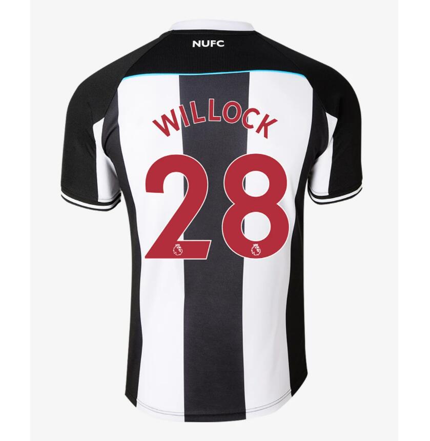 2021/22 Newcastle United Home Kit Soccer Jersey WILLOCK #28