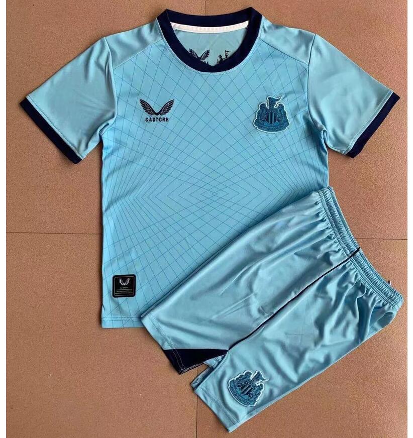 Kids Newcastle United 2021/22 Third Away Soccer Kits Shirt With Shorts