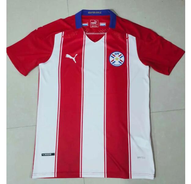 2020 Paraguay Home Kit Soccer Jersey