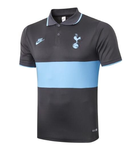 Tottenham Hotspur Grey Blue Polo Shirt 2020/21