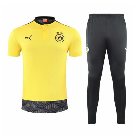 Dortmund Yellow Polo Kits Shirt + Pants 2020/21