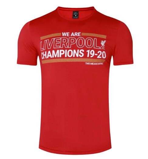 Liverpool Red "We Are Liverpool Champions 19-20" T-Shirt 2020/21