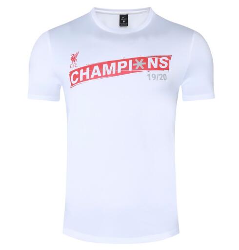 Liverpool White "Champions 19-20" T-Shirt 2020/21