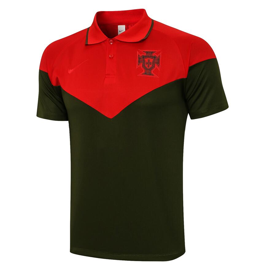 2021/22 Portugal Green Red Polo Shirt