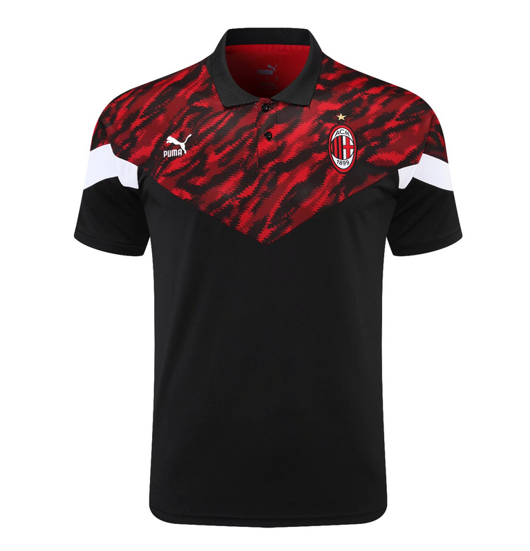 2021/22 AC Milan Black Polo Shirt