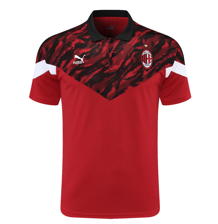 2021/22 AC Milan Red Polo Shirt